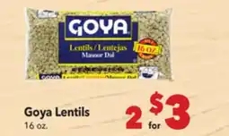 Vallarta Supermarkets Goya Lentils offer