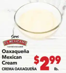 Vallarta Supermarkets Oaxaqueña Mexican Cream / IMITACION DE JAIBA offer