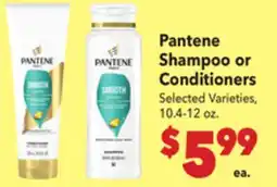 Vallarta Supermarkets Pantene Shampoo or Conditioners offer
