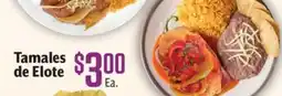 Vallarta Supermarkets Tamales de Elote offer
