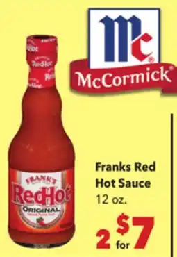 Vallarta Supermarkets Franks Red Hot Sauce offer