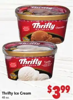 Vallarta Supermarkets Thrifty Ice Cream offer