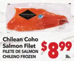 Vallarta Supermarkets Chilean Coho Salmon Filet / Salmon Filet FILETE DE SALMON offer