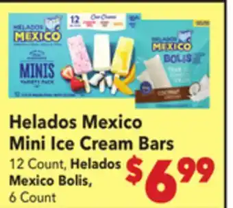 Vallarta Supermarkets Helados Mexico Mini Ice Cream Bars offer