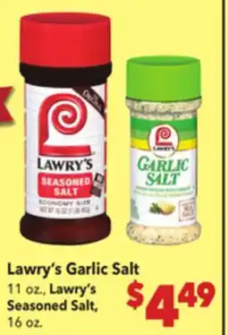 Vallarta Supermarkets Lawry's Garlic Salt offer