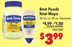 Vallarta Supermarkets Best Foods Real Mayo offer
