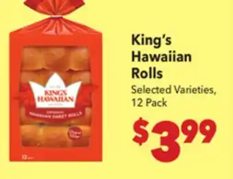 Vallarta Supermarkets King's Hawaiian Rolls offer