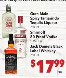 Vallarta Supermarkets Gran Malo Spicy Tamarindo Tequila Liqueur offer
