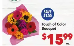 Vallarta Supermarkets Touch of Color Bouquet offer