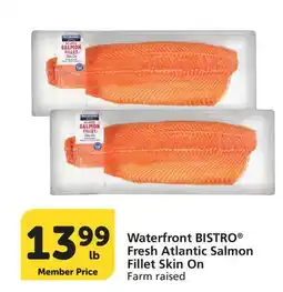 Vons Waterfront BISTRO Fresh Atlantic Salmon Fillet Skin On offer