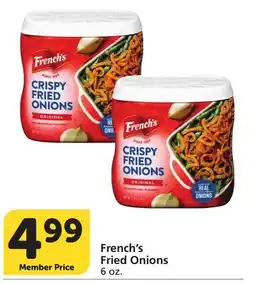 Vons French's Fried Onions offer