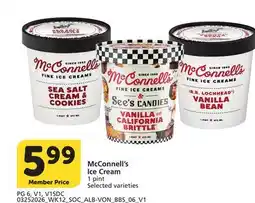 Vons McConnell's Ice Cream offer