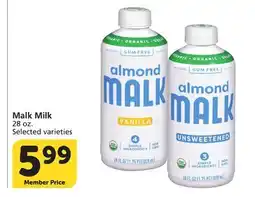 Vons Malk Milk offer