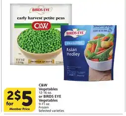 Vons C&W Vegetables 12-16 oz. or BIRDS EYE Vegetables 9-11 oz offer