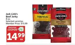 Vons Jack Link's Beef Jerky offer