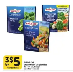 Vons BIRDS EYE Steamfresh Vegetables offer