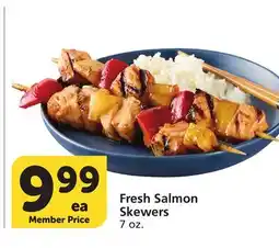 Vons Fresh Salmon Skewers offer