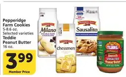 Vons Pepperidge Farm Cookies 5-8.6 oz. Selected varieties Teddie Peanut Butter 16 oz offer