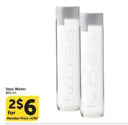 Vons Voss Water offer