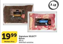 Vons Signature SELECT Bacon offer