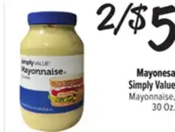 El Super Fresh Simply Value Mayonnaise offer