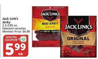 Vons Jack Link's Jerky offer