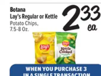 El Super Fresh Lay's Regular or Kettle Potato Chips offer