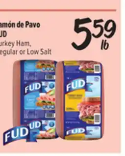 El Super Fresh FUD Turkey Ham, Regular or Low Salt offer