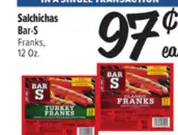 El Super Fresh Bar-S Franks offer