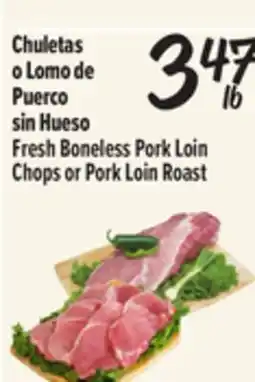 El Super Fresh Fresh Boneless Pork Loin Chops or Pork Loin Roast offer