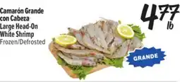 El Super Fresh Large Head-On White Shrimp offer