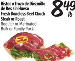El Super Fresh Fresh Boneless Beef Chuck Steak or Roast offer