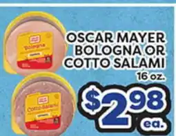 Torres Supermercado OSCAR MAYER BOLOGNA OR COTTO SALAMI offer