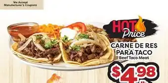 Torres Supermercado CARNE DE RES PARA TACO offer