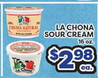 Torres Supermercado LA CHONA SOUR CREAM offer