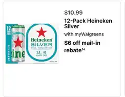 Walgreens 12-Pack Heineken Silver offer