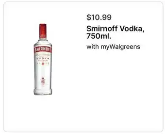Walgreens Smirnoff Vodka offer