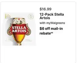 Walgreens 12-Pack Stella Artois offer