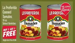 Jewel-Osco La Preferida Canned Tamales offer