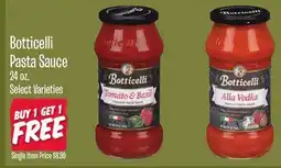 Jewel-Osco Botticelli Pasta Sauce offer