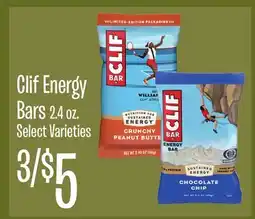 Jewel-Osco Clif Energy Bars offer
