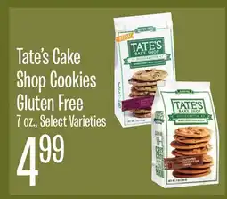 Jewel-Osco Tate's Cake Shop Cookies Gluten Free offer