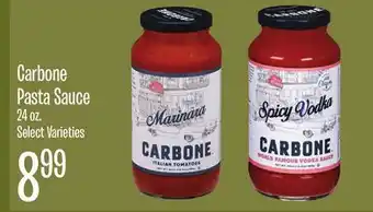 Jewel-Osco Carbone Pasta Sauce offer