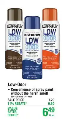 Menards Low-Odor SPRAY PAINT offer
