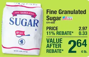 Menards Fine Granulated Sugar offer