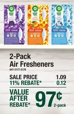 Menards 2-Pack Air Fresheners offer