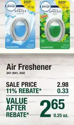 Menards Air Freshener offer
