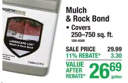 Menards Mulch & Rock Bond offer