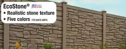 Menards EcoStone 6 x 6 COMPOSITE PANELS offer