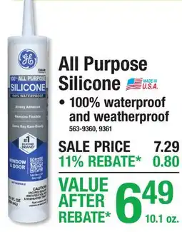 Menards All Purpose Silicone offer